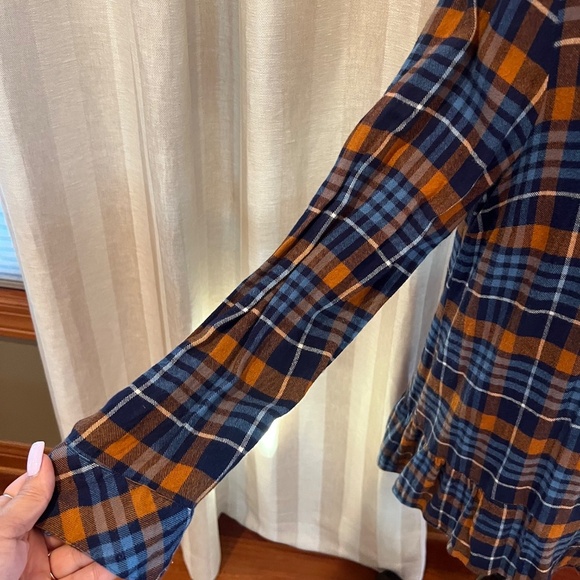 Matilda Jane Women's Plaid Lagenlook, boho, Cottagecore, Rustic Top, Size XL - Picture 11 of 12